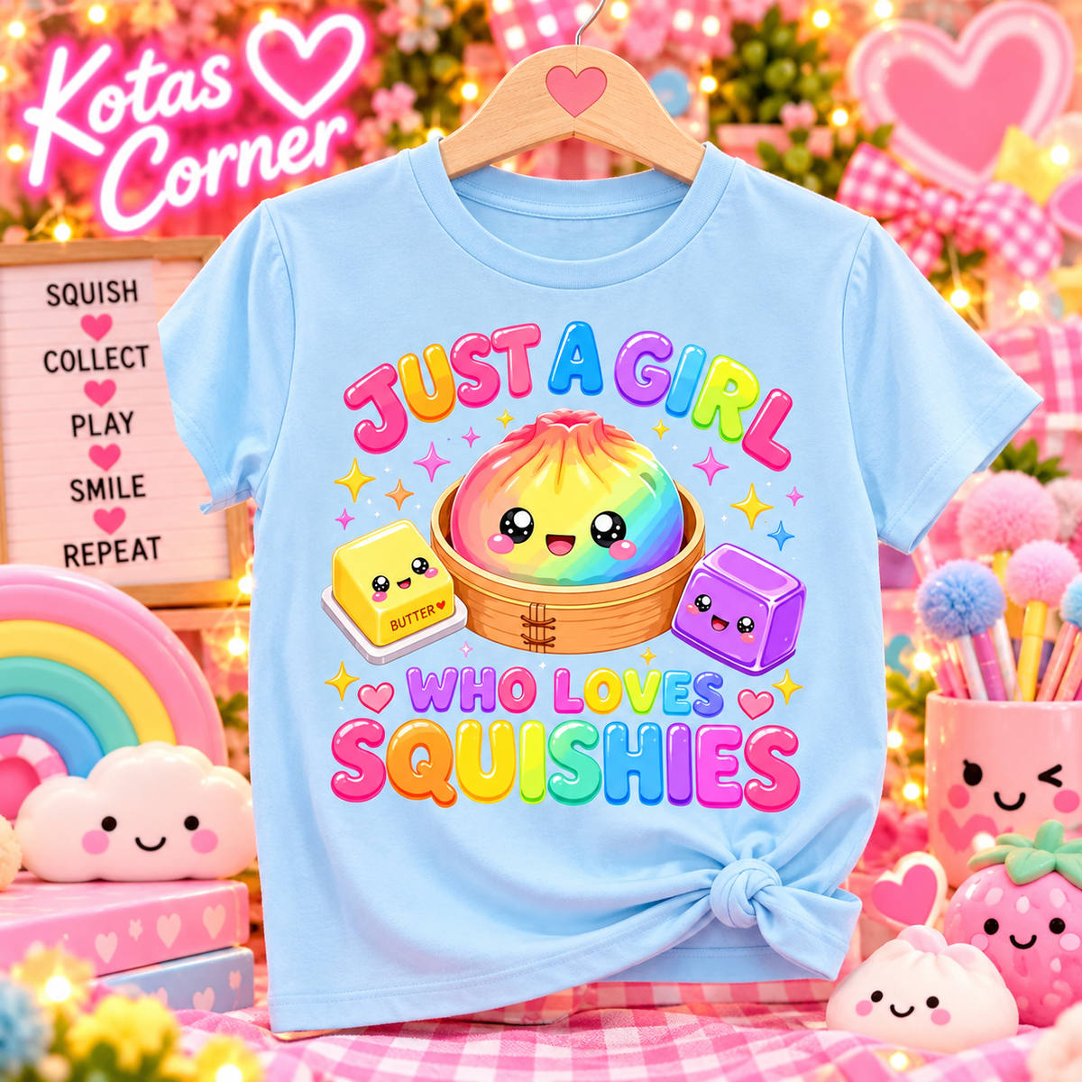 Just a Girl Who Loves Squishies Tee 🌈